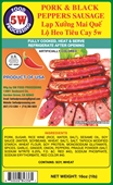 Premium Pork Peppers Sausage 16 oz (1 lb)